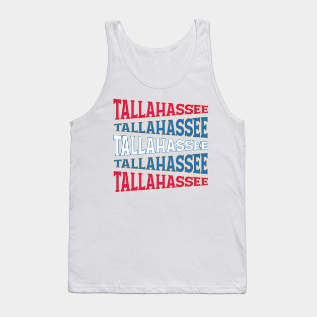 NATIONAL TEXT ART TALLAHASSEE Tank Top by LAVA-ROMA-NOVA